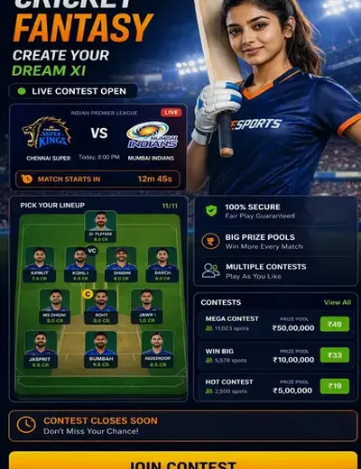 WayPlaysportsplay (WayPlay sports play) fantasy cricket & matchday visual 3